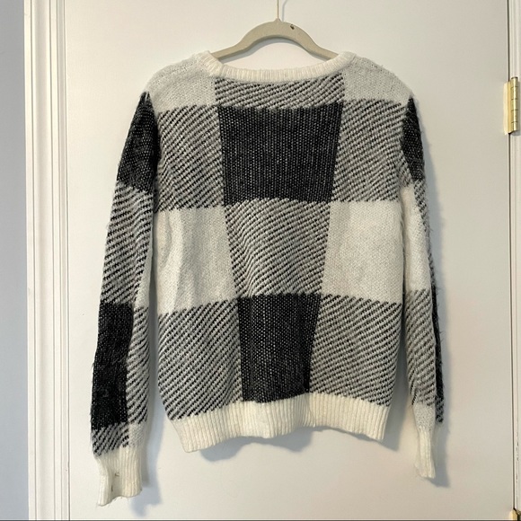 NWOT Vince Camuto Check Patchwork Sweater - Picture 4 of 6
